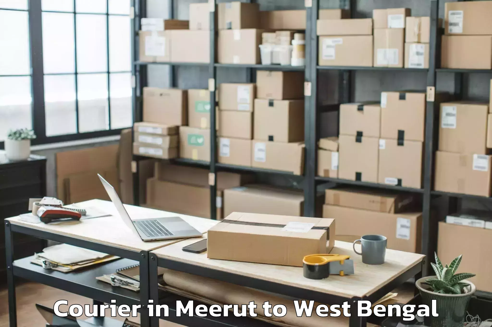 Easy Meerut to Bagnan Courier Booking